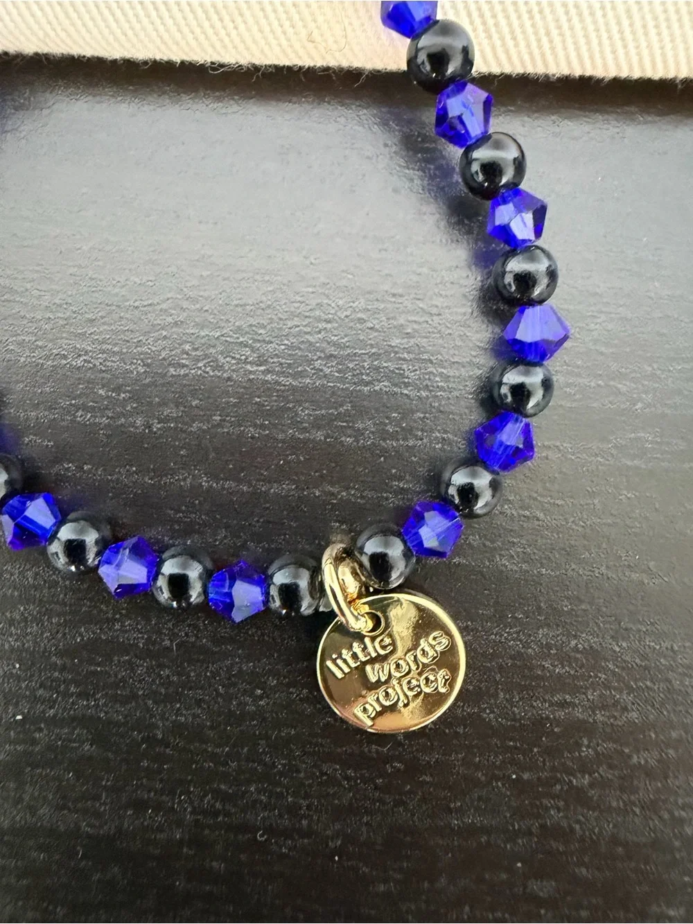 Little Word Project Smile Emoji Bead Bracelet